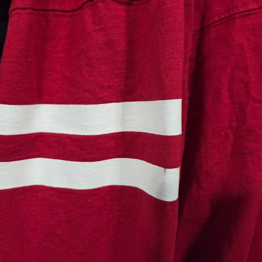 Disney Spirit Jersey Mickey Mouse Long Sleeve Shirt Red Mens XL Made in USA - Picture 5 of 8